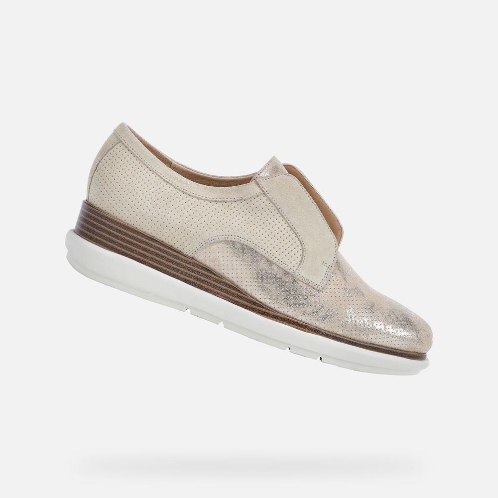 Geox Loafers Beige Samuela - Geox Womens Shoes - CSUBPA159